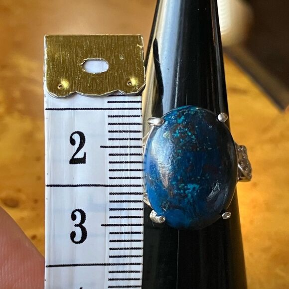 Natural Shadowkite Sterling Silver Ring Size 6 - Picture 5 of 9